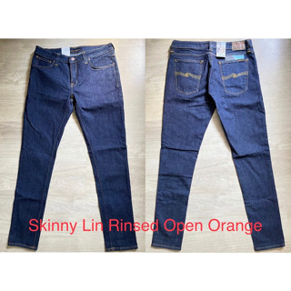 Nudie Skinny Lin Rinsed Open Orange  มือ 1 แท้ 100% มี Book&amp;Tag ครบ