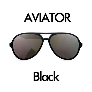 Aviator Black Sunglasses Age 3-6 Hipsterkid  แว่นกันแดดสีดำ