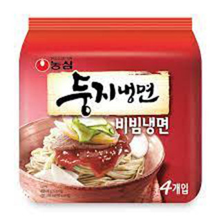 [แพค4ซอง]NONGSHIM DUNGJI BIBIM NAENGMYEON บะหมี่เย็นเกาหลี แบบแห้ง162g