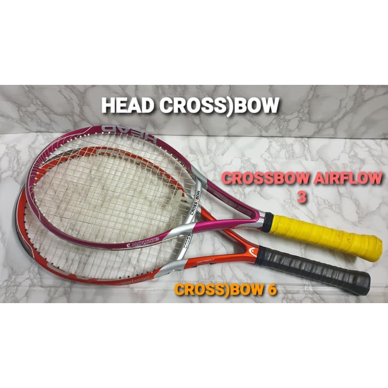 ไม้เทนนิส HEAD HEAD CROSSBOW AIRFLOW 3 (102 Sq.in) และ HEAD CROSSBOW 6 (115 Sq.in)
