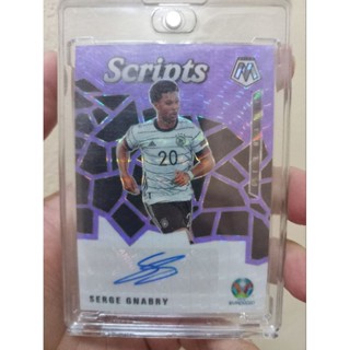 การ์ดลายเซ็นต์ แซร์จ กนาบรี รัน /25 ยี่ห้อ PANINI รุ่น MOSAIC - Serge Gnabry นักฟุตบอล Auto พานินี่ ของสะสม เยอรมนี