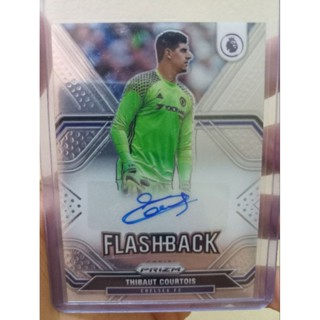 การ์ดลายเซ็นต์ ตีโบ กูร์ตัว ยี่ห้อ PANINI รุ่น PRIZM - Thibaut Courtois Auto ติโบ กูตัว ผู้รักษาประตู นักฟุตบอล ของสะสม