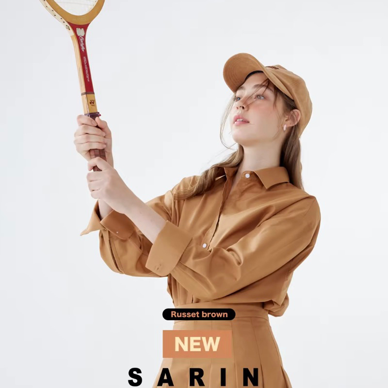 Used Sarin Herr shirt freesize สี Russet Brown