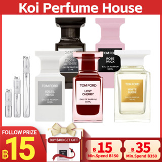 【🚛จัดส่งที่รวดเร็ว】Tom Ford Soleil Neige &amp; Lost Cherry &amp; White Suede &amp; Oud Wood &amp; Rose Prick EDP 2ml/5ml/10ml