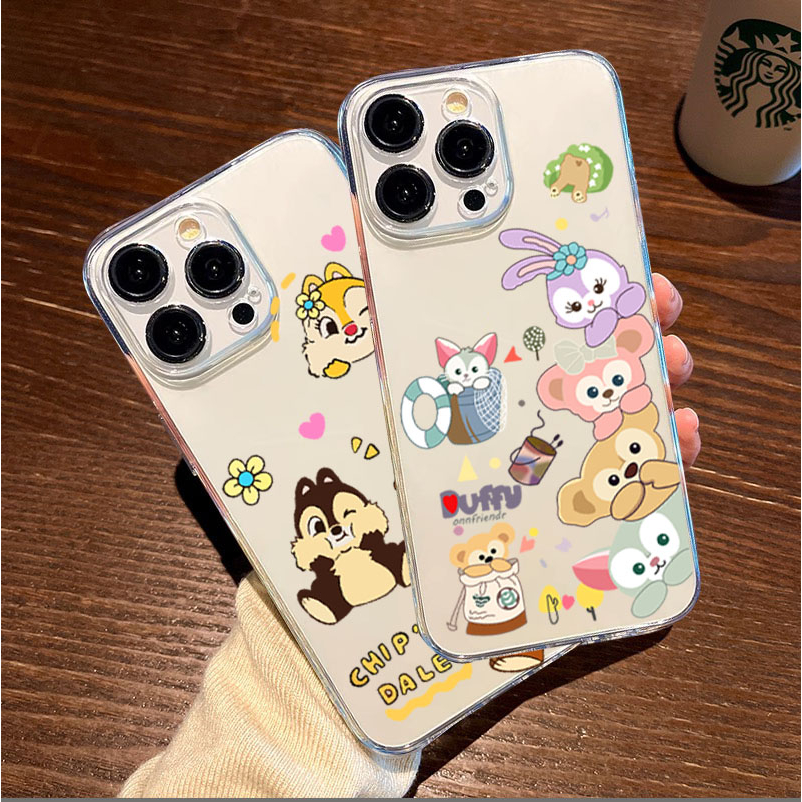 เคสใส กันกระแทก ฝาครอบกล้องป้องกันการ์ตูนน่ารัก สําหรับ VIVO V27 PRO Y02S S1 Y76 5G V25 PRO V20SE Y1