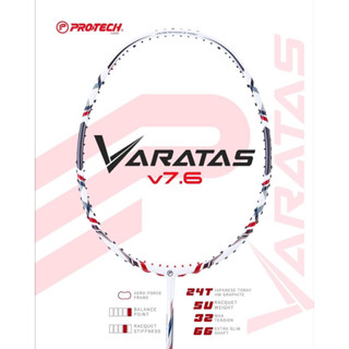 Protect Sports ไม้แบด รุ่น VARATAS V7.6 (SET ไม้รวมเอ็นและซอง)