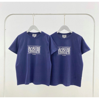 พร้อมส่ง !! Marithe Women Classic Logo tee ( Navy)