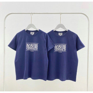 พร้อมส่ง !! Marithe Women Classic Logo tee ( Navy)