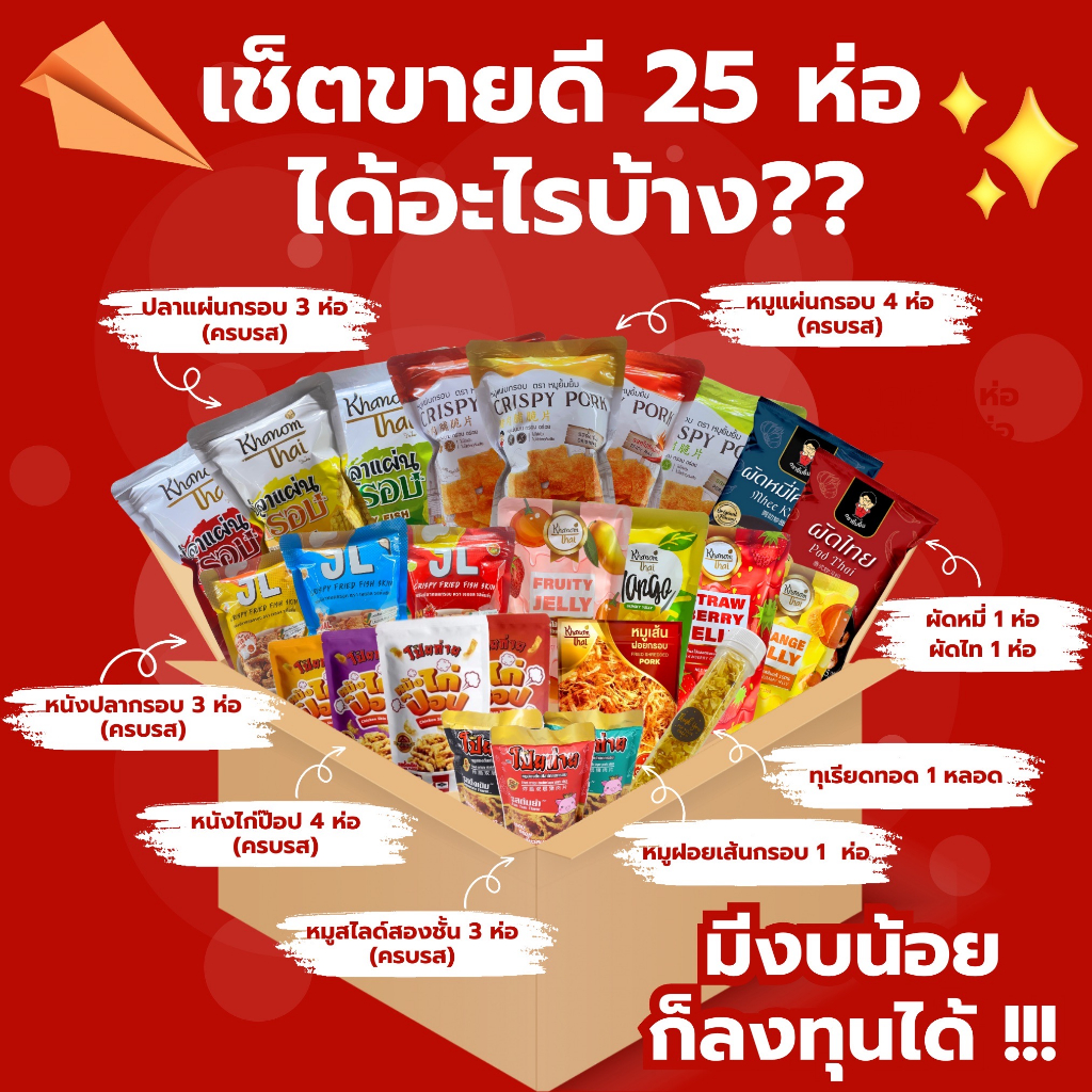 รวมขนมไทย ขายดี ราคาส่ง คละได้