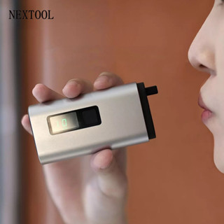 NexTool 4-In-1 Mini เครื่องทดสอบแอลกอฮอล์ LCD ดิจิตอลแบบพกพา พาวเวอร์แบงค์