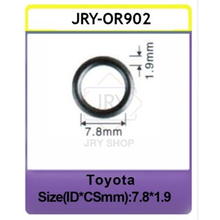 OR902:โอริงหัวฉีด TOYOTA [บน] สามารถใส่กับหัวฉีดได้หลายรุ่นในตระกูล DENSO ในรุ่น TOYOTA MAZDA SUZUKI