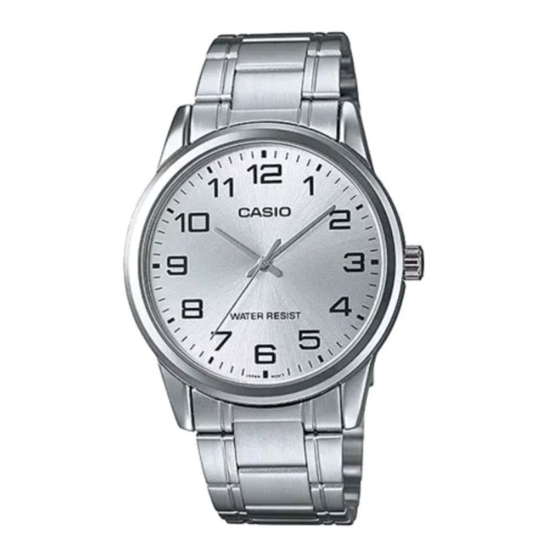 นาฬิกาข้อมือผู้ชายCASIOแท้ สายสแตนเลส รุ่นMTP-V001Dของแท้ 100%รับประกันสินค้า 1 ปีเต็ม