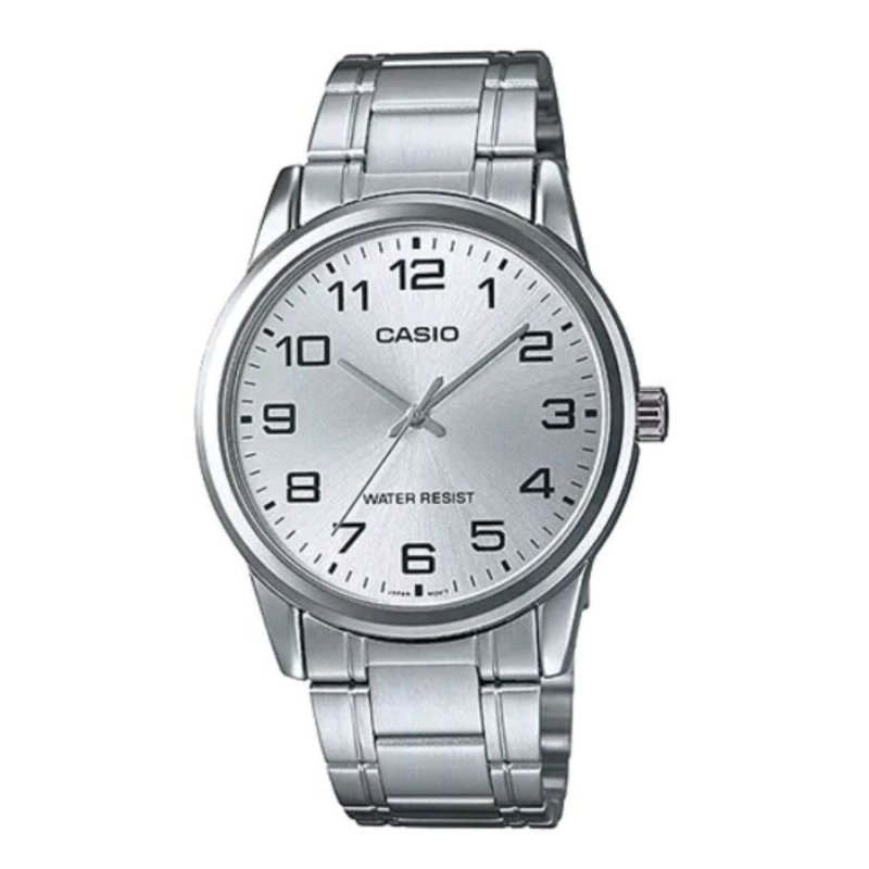 CASIOนาฬิกาข้อมือผู้ชาย สายสแตนเลส รุ่นMTP-V001D,MTP-V005Dของแท้ รับประกันสินค้า 1 ปี