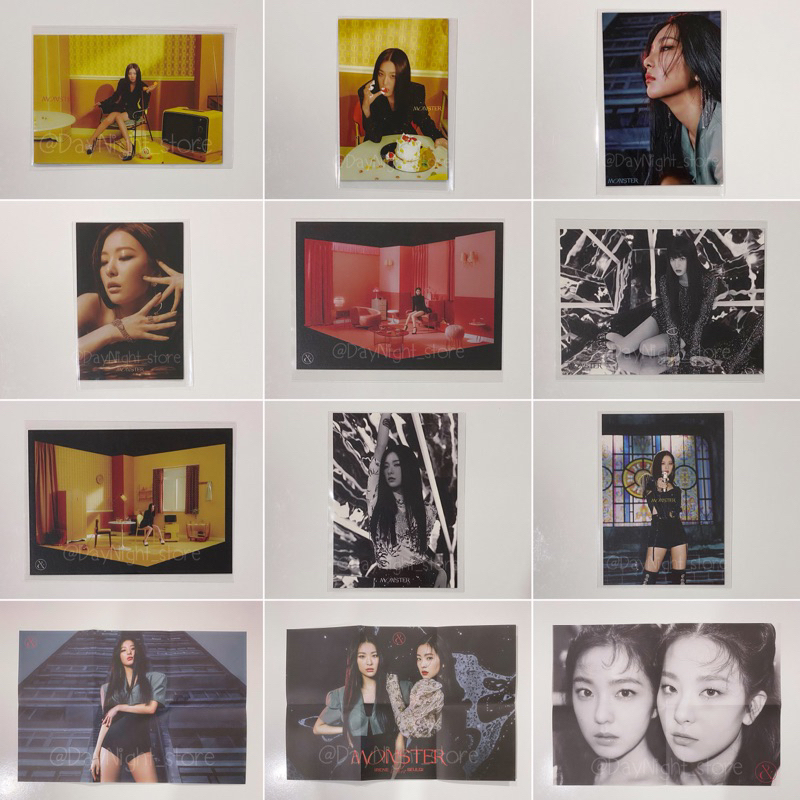 [อ่านก่อน] พร้อมส่ง🔅- โปสการ์ด/โปสเตอร์แบบพับ Red Velvet - IRENE & SEULGI [‘Monster’] Top Middle Bas