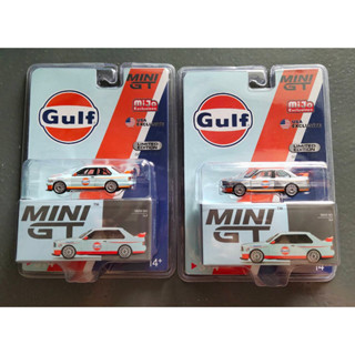 BMW M3 E30 Gulf LHD / USA Blister 1:64 (Mini GT)แพ็คคู่ตัวพิเศษ