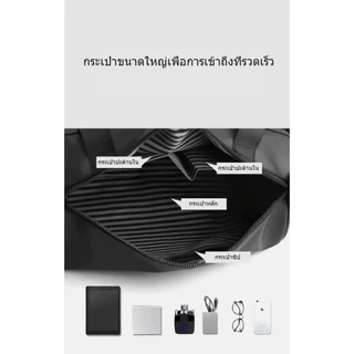 กระเป๋าสะพายผู้ชายแฟชั่น ทรงกระบอกสุดเท่ใหม่ล่าสุดผ้าไนลอน พร้อมส่งจากไทย