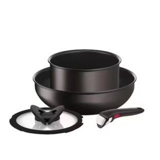 TEFAL ชุดเครื่องครัวกระทะถอดด้าม 4 ชิ้น Ingenio Unlimited รุ่น L7639193 สีดำ