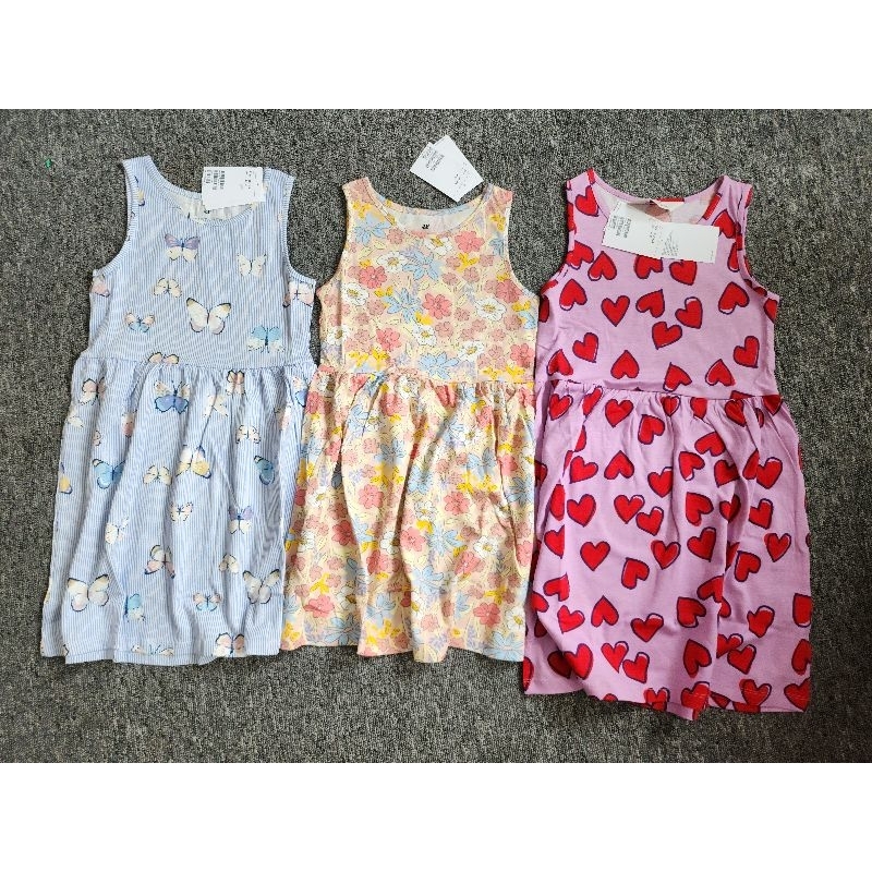 พร้อมส่ง // ชุดเดรสสำหรับเด็กผู้หญิง ชุดเดรสงานลิขสิทธิ์แท้ H&M