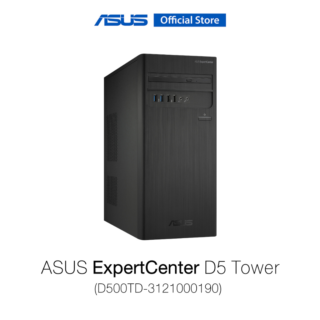 ASUS ExpertCenter D5 Tower (D500TD-3121000190), Desktop PC, Intel Core i3-12100, Intel B660 Chipset,