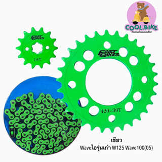 ชุดโซ่สเตอร์420 106ข้อ 30T-14T-106L เวฟไอรุ่นเก่า, เวฟ100(05),  เวฟ125 ฮอนด้าเวฟ