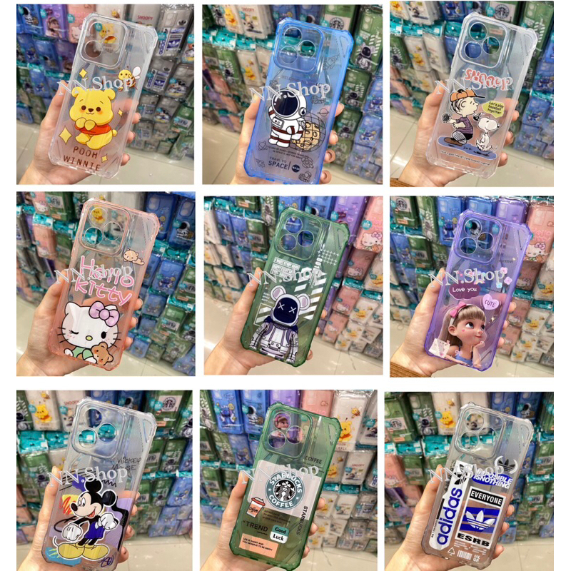เคสใสลายการ์ตูนกันมุม กันกระแทกเคสใสการ์ตูนStongสำหรับรุ่น Vivo Y02/Y02A/V23(5G)/V23E/V9‼️สินค้าพร้อ