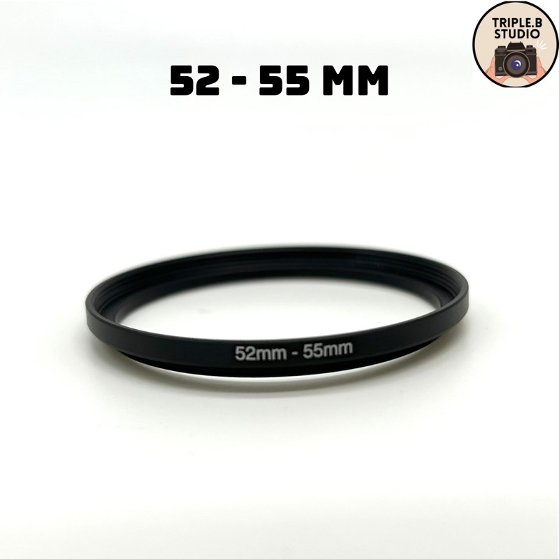Step up ring แหวนแปลงหน้าเลนส์ให้ใหญ่ขึ้นตามต้องการ มีหลายขนาด 52-55 , 55-58 , 58-62 , 62-67 , 67-77 , 72-77