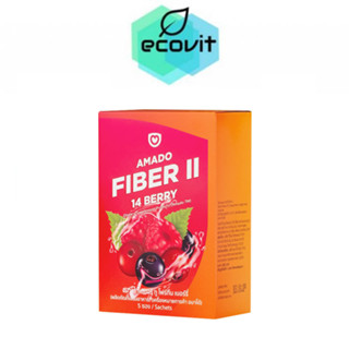 Amado Fiber II 14 Berry อมาโด้ ไฟเบอร์ ทู โฟร์ทีน เบอร์รี่ [5 ซอง/กล่อง]