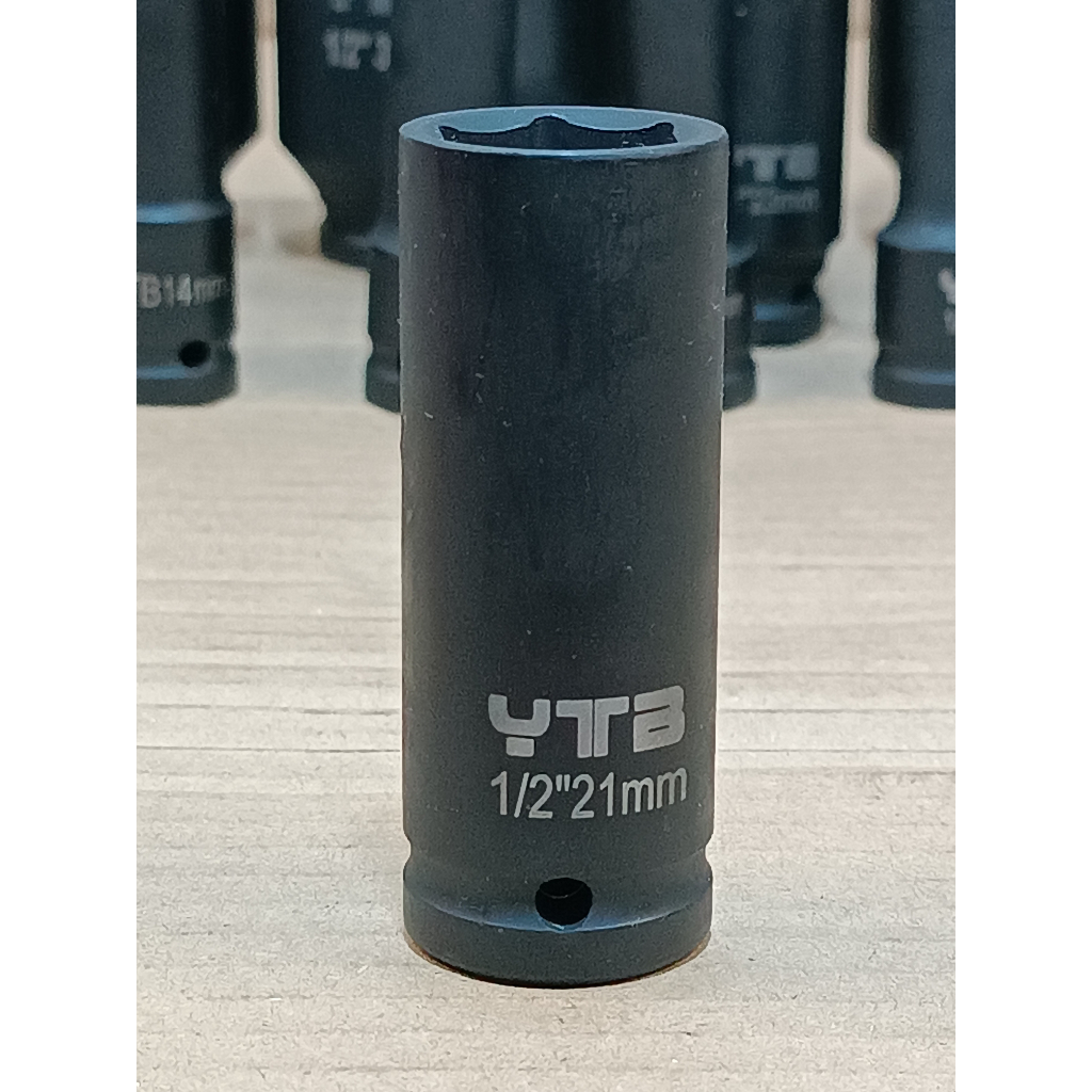 ลูกบล็อก ลูกบล็อกยาว บล็อกลม 1/2"(4หุน) เบอร์ 21 มม. รุ่นงานหนัก (IMPACT SOCKET)
