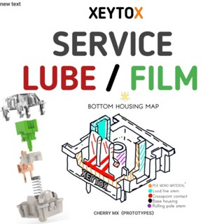 บริการเพิ่มเติม รับส่ง [ Lube / Film ] Switch Mechanical  ราคาเพิ่มเติมในแชท &gt;XEYTOX&lt; { ⚠️สั่งเปล่าๆได้กล่องเปล่าน้าา