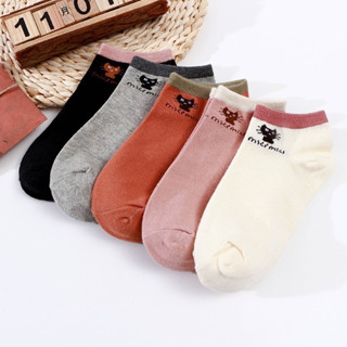 ถุงเท้าข้อสั้น ถุงเท้า Free size 35-39 (พร้อมส่ง)