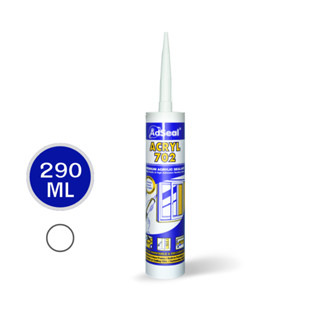 AdSeal Acryl 702 (เอเคริล 702)อุดรอยรั่ว อุดรอยร้าวติดตั้งและซ่อมแซมบริเวณรั่วซึม อ่างล้างมือ อ่างอาบน้ำ คอนเทนเนอร์