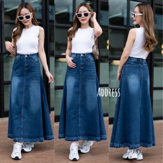 🌈🌿🌼🌸🌺💙🇰🇷 Jeans Long Skirt