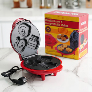 (รอ14วัน) Snoopy Waffle Maker : เครื่องทำแพนเค้ก พิมพ์สนูปปี้ (แดง)