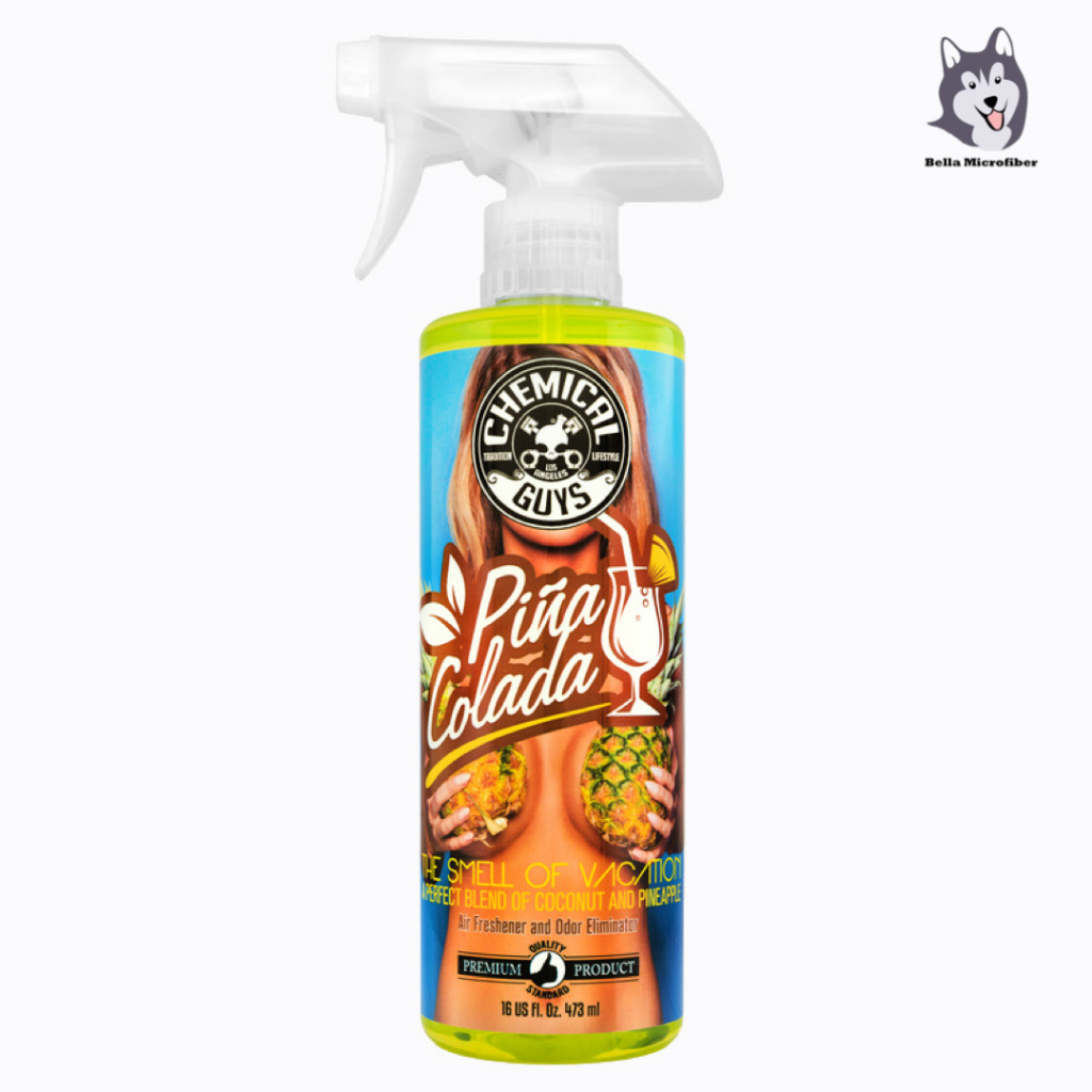 Chemical Guys Pina Colada Scent Premium Air Freshener & Odor Eliminator (16 oz) น้ำหอมปรับอากาศในรถย