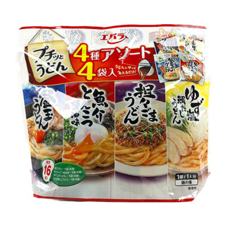 อูด้งคละ 4 แบบ Udon Assorted 4 types Petit Udon Assort 4 bags