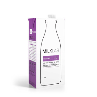 MILKLAB MACADAMIA 1 ลิตร นมแมคคาเดเมีย สำหรับบาริสต้า #1 นำเข้าจากออสเตรเลีย Australians #1 Barista MILK for Coffee