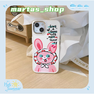 ❤️ส่งของขวัญ❤️ เคสไอโฟน 11 12 13 14 Pro Max กระต่าย ความนิยม แฟชั่น การ์ตูน กราฟฟิตี น่ารัก Case for iPhone สาวน่ารักหัว