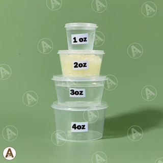 (50 ใบ) ถ้วยน้ำจิ้มพลาสติกใส มีฝาพับ 1,2,3,4oz ใส่ซอส ใส่น้ำจิ้ม ฝาพับ เข้าเวฟได้