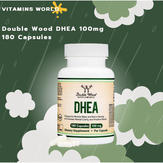 Double Wood DHEA 100mg – 180 Capsules -Third Party Tested, Manufactured in The USA (V.549)