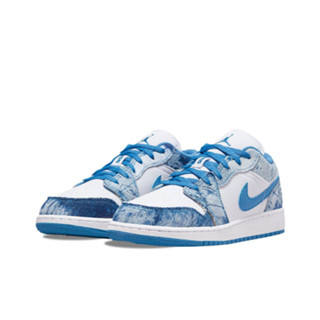 Nike Jordan Air Jordan 1 Low Washed Denim DM8947-100 ของแท้ 100% Sneakers