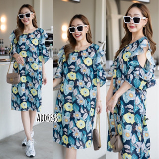 🌈🌿🌸🌼🌺💙💚🇰🇷 Floral OFS Frill Sleeve Dress