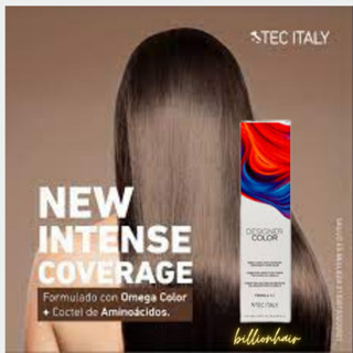 Tec italy Designer สีย้อมปกปิดผมขาว  intense coverage 90ml ส…
