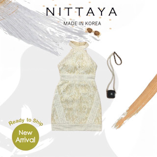 NITTAYA:เดรสลูกไม้ครีมคอเต่า(*รบกวนเช็คสต๊อกก่อนกดสั่งซื้อ)