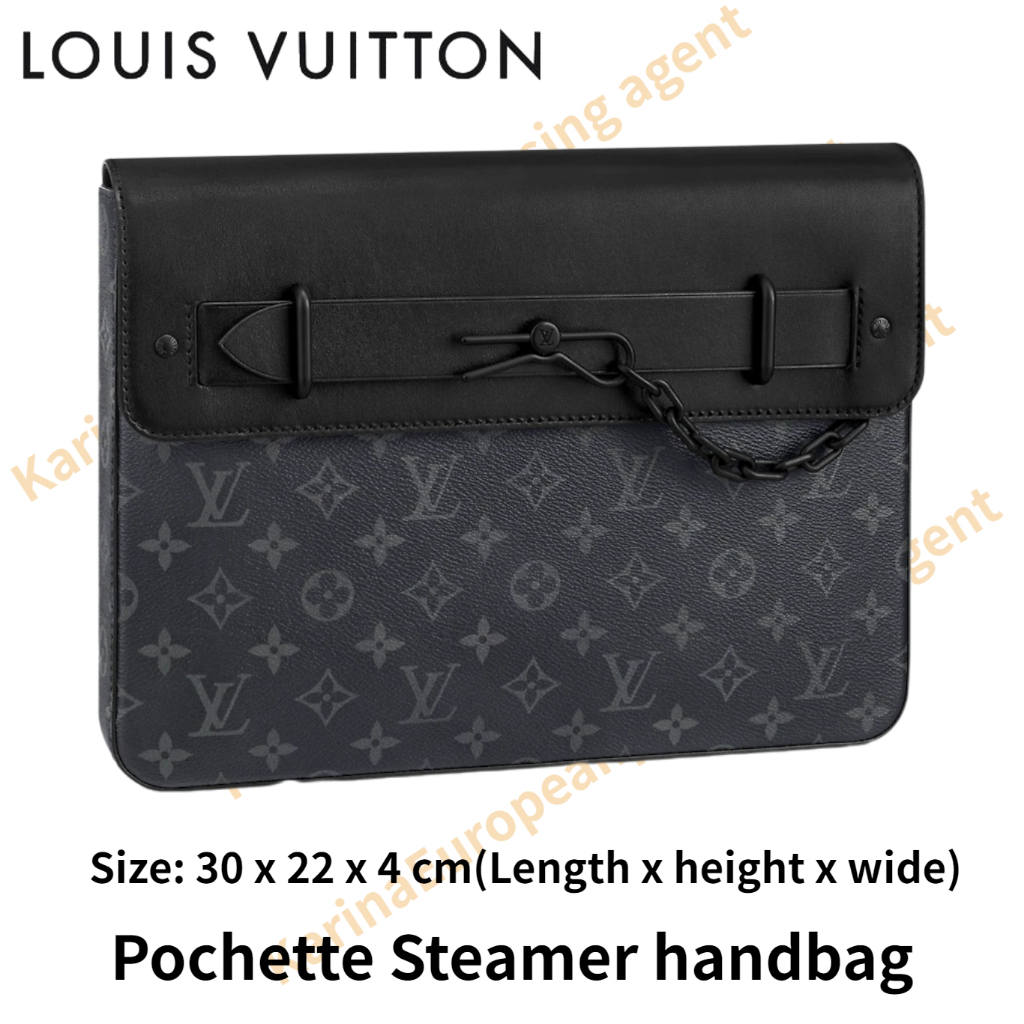 Louis Vuitton LV Classic models Pochette Steamer handbag Made in France Men's handbag