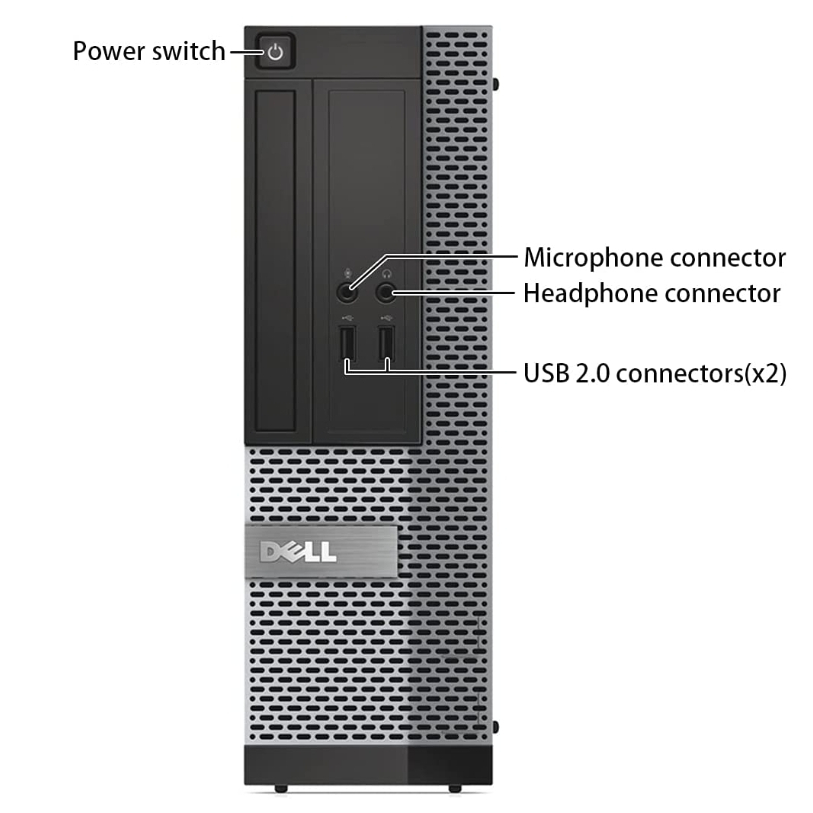 คอมพิวเตอร์มือสอง Dell Optiplex 3020 SFF   CPU Core i7-4770  3.40 GHz ฮาร์ดดิสก์ SSD มือ 1 ลงโปรแกรมพื้นฐาน พร้อมใช้งาน