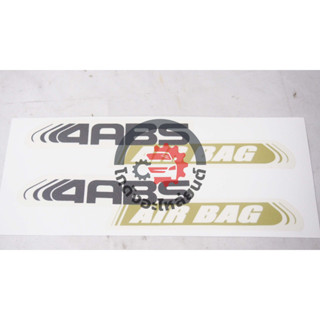 สติ๊กเกอร์ ประตู มิตซูบิชิ สตราด้า ปี 1996-2003 "4ABS AIR BAG" MITSUBISHI STRADA 1996-2003 โกดังอะไหล่ยนต์ อะไหล่ยนต์