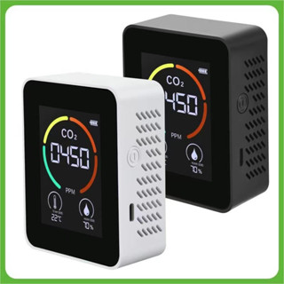 【จัดส่งทันที】Co2 Monitor เครื่องตรวจจับอากาศคาร์บอนไดออกไซด์ Co2 Decector