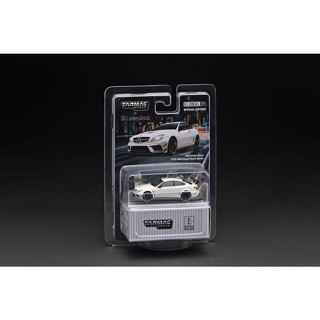 Mercedes-Benz C 63 AMG Coupé Black Series White Metallic 1:64 (TARMAC WORKS)แพ็คคู่ตัวพิเศษ