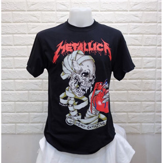 เสื้อวง Metallica ลิขสิทธิ์แท้100% ลาย HEART EXPLOSIVE (มีสกรีนหลัง) ป้ายคอ Gildan