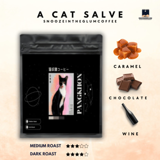 เมล็ดกาแฟคั่วปางขอน Pang Khon - A Cat Slave Coffee (Dry Process) ( Dark Choc, Caramel . Nutty , Fruity , Wine ) ขนาด 200